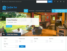 Tablet Screenshot of caribesur-realestate.com